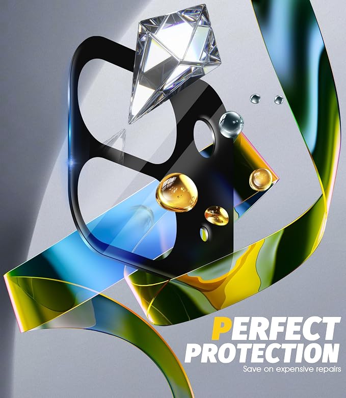 Orzero (3 Pack) Camera Lens Protector Compatible for Google Pixel 9 Pro Fold, Protector de Cámera Tempered Glass 9H Anti-Scratch Case Friendly Does Not Affect Night Shots and Flash - Image 4