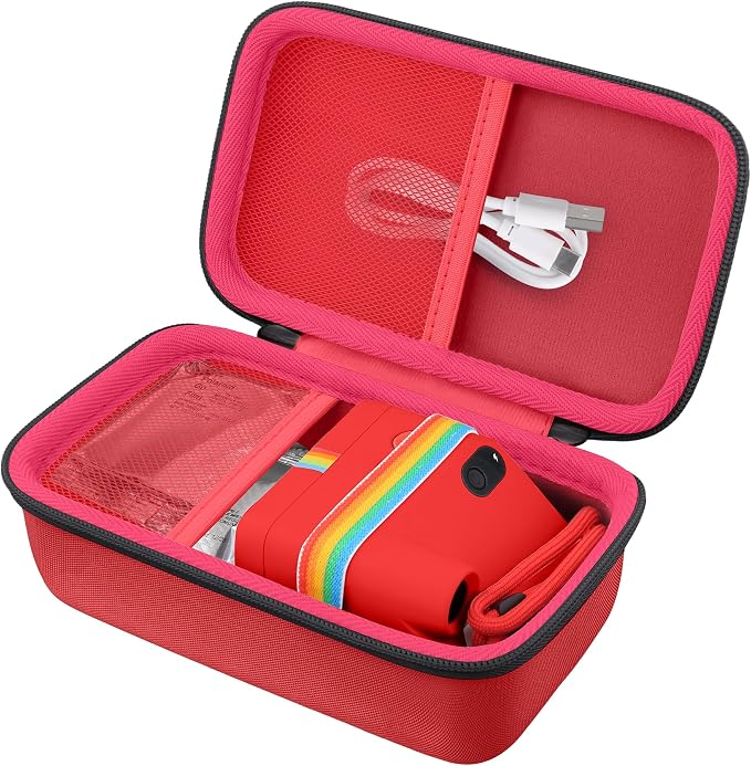 khanka Travel Case for Polaroid Go Generation 3 Mini Instant Camera/Polaroid Go Generation 2 (9147/9096/9098/9097),Case Only（Red） by khanka