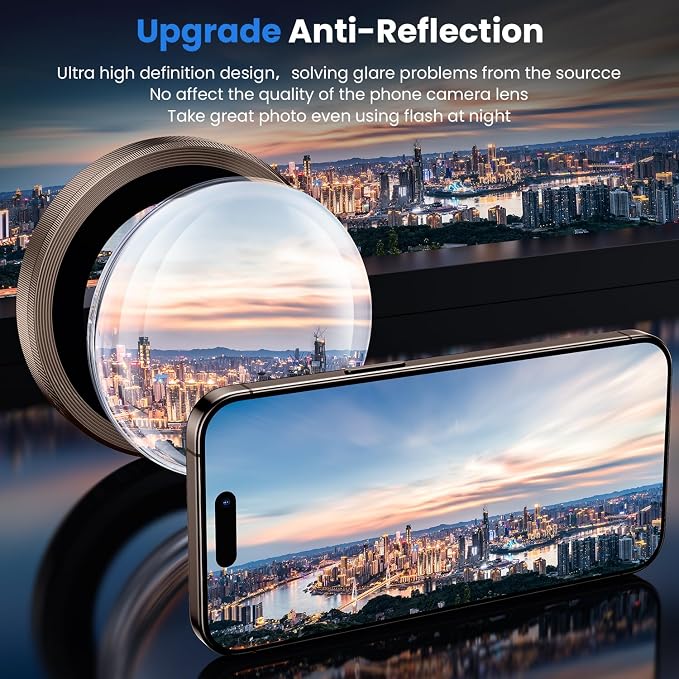 WSKEN for iPhone 16 Pro/iPhone 16 Pro Max Camera Lens Protector | Original Shooting Mode, Individual Metal Cover Film, Shatterproof HD Tempered Glass Camera Screen Protector, Desert - Image 2