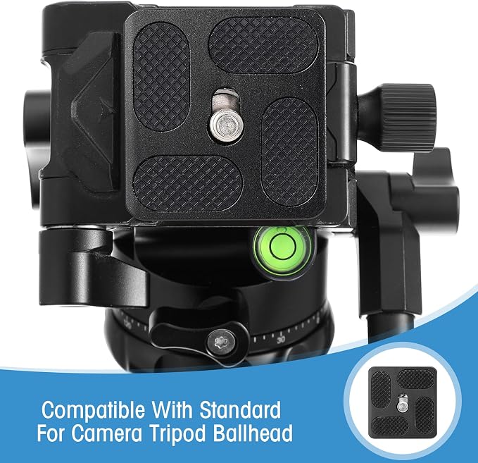 Frienda Quick Release Plate Tripod 1/4-20 DSLR,Pu40,Black | Tripod Mount Plate, Camera Tripod Mount for DSLR Camera Tripod Ball Head , Metal, 1.9 x 1.5 x 0.4 Inch - Image 6