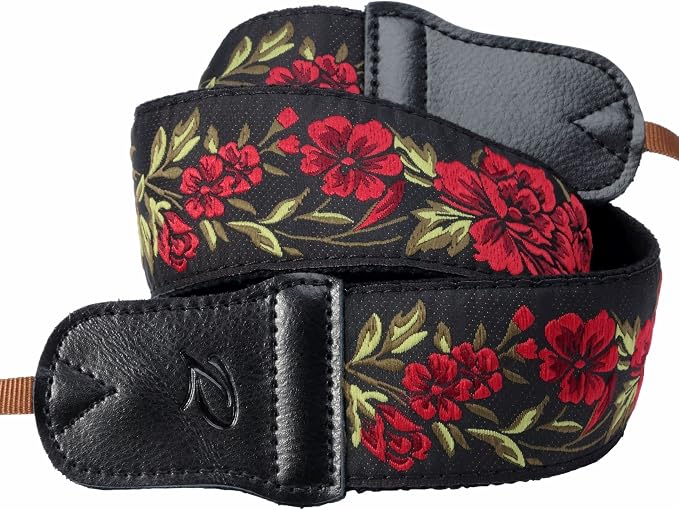 Padwa Lifestyle Rose Flower Camera Strap - 2" Wide Double Layer Cowhide Head,Pure Cotton Embroidery Camera Shoulder Straps,Adjustable Camera Neck Strap for All DSLR Cameras, Gifts for Photographers - Image 7