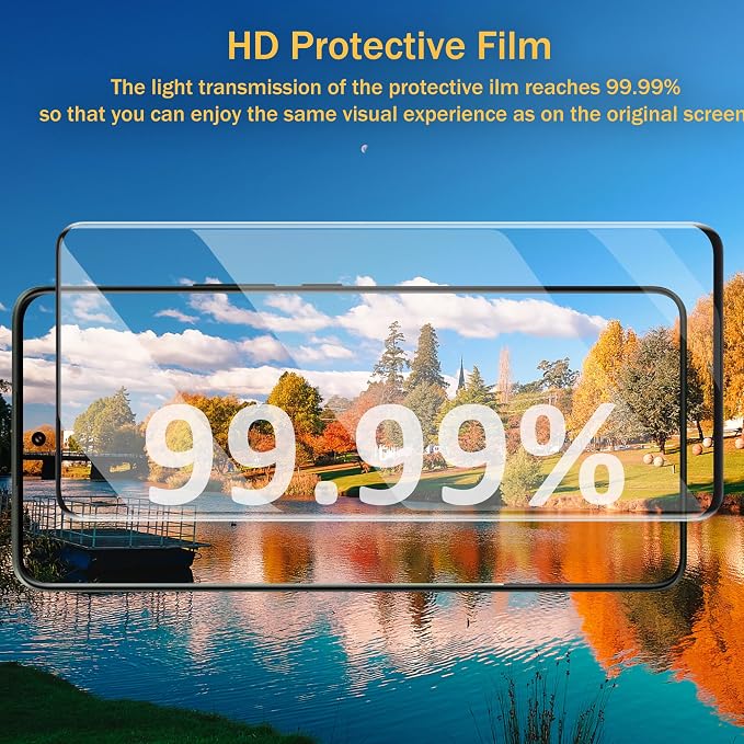V-PORYADKU 2+2 Pack for Samsung Galaxy S21 Ultra Screen Protector | Camera Lens Protector, 9H Tempered Glass, Anti-Scratch, Fingerprint Unlock, HD Clear, Case Friendly - Image 6