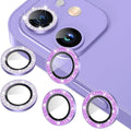 AGVEE 3+3 6 Pack for iPhone 12 & Mini & Pro Camera Lens Protector Cover | Individual Bling Diamond & Bling Glitter Sparkle Cute Gem Metal Ring, 9H Tempered HD Glass by AGVEE