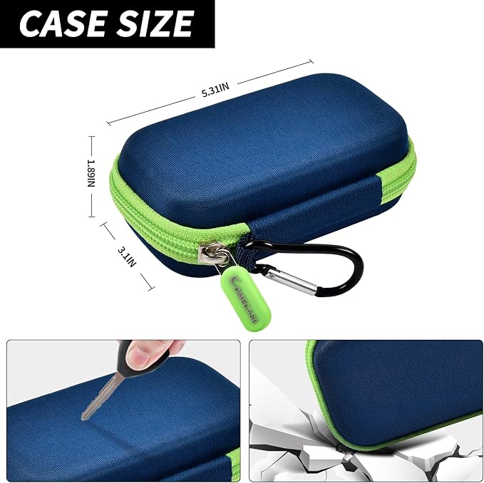 Comecase Dual SSD Case for SanDisk Extreme Portable SSD and Extreme PRO | Holds 2 Drives & 12 SD Cards, Elastic Strap Fit 500GB/1TB/2TB/4TB/8TB, Cable Groove & Carabiner for Travel, Monterey,Box Only - Image 5