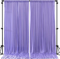 8ftx10ft Wrinkle Free Lavender Backdrop Curtain - 10 Feet Photography Backdrop Drapes, Silky Polyester Back Drop Cloth for Wedding Baby Shower Balloon Arch Background by Unknown