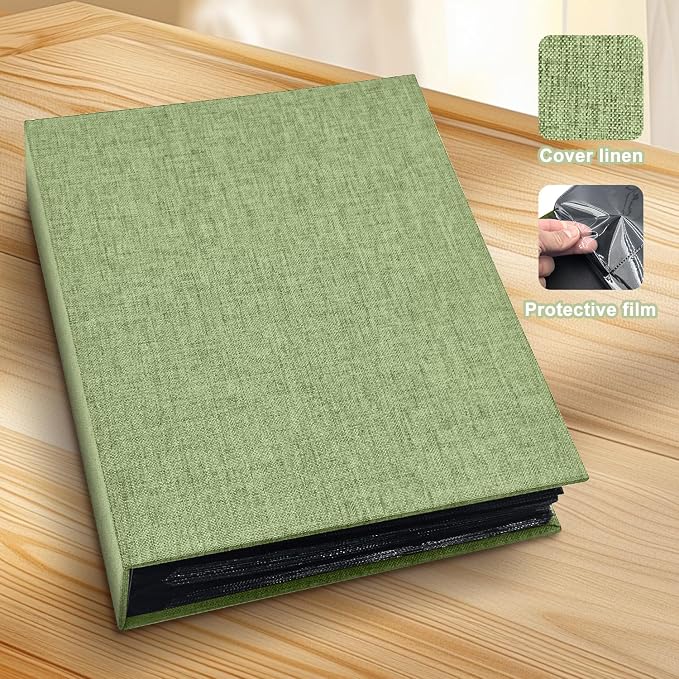 Photo Album 4x6 200 Pockets for Wedding Gifts,Linen Hardcover Picture Albums for Family Anniversary Baby Vacation Pictures - Image 3