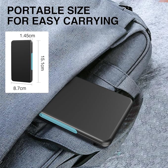 HEIYING SD Card Holder with 40 Precise Slots for SDXC SDHC Micro SD Cards | Portable SD Card Case, Hard ABS Shell with Soft Silicone Lining, Precise Card Slots,Magnetic Closure for Neat Storage - Image 6