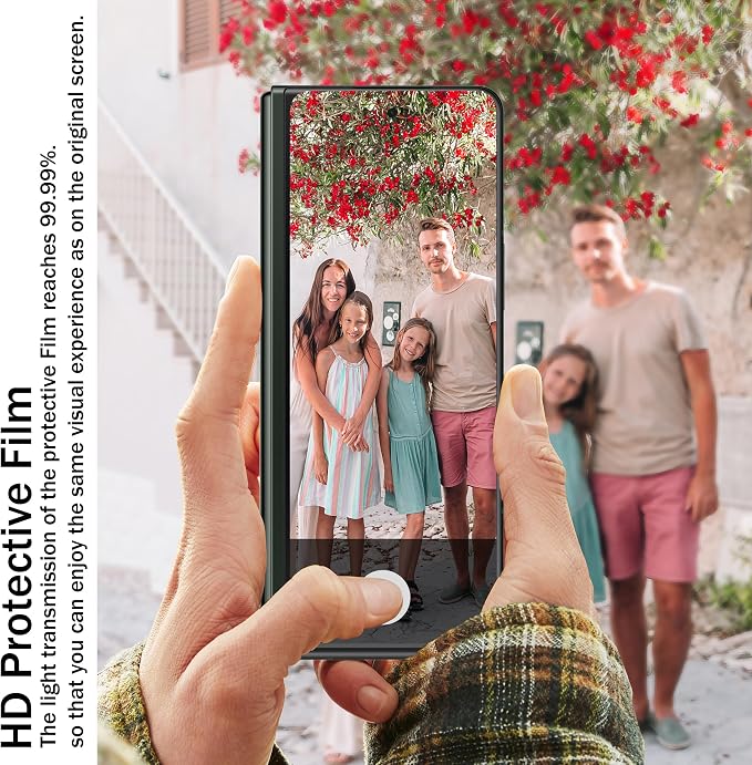 6 Pack for Samsung Galaxy Z Fold 3 Screen Protector | Camera Lens Protector with Installation Frame,Support Fingerprint Unlock, Touch Sensitive, Anti-Scratch, Case Friendly - Image 7