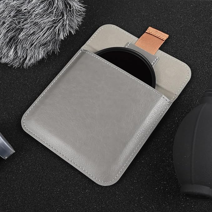 SIOTI Camera 100 * 100mm Square Filter Case, Leather Filter Pouch, Compatible with 100mm*100mm Square ND/GND/Colorful Filter - Image 3