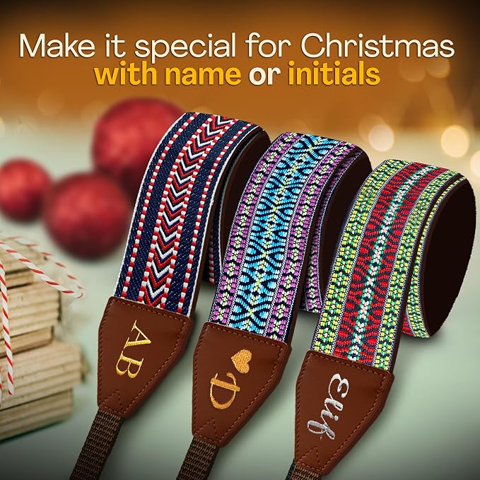 Art Tribute Custom Camera Strap California Weave- Add Your Text and We Make It Especially For You Get Your Own Personalized Gift Camera Strap, No Shipping Cost! - Image 5