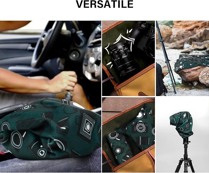Camera Wrap, Protective Wrap Anti-Scratch Lens pouche, Magic Self-Adhesive Cloth, Universal Storage Cloth for DSLR, Smartphones, Laptops, electronics,Cosmetic,whatever you need to protect - Image 7