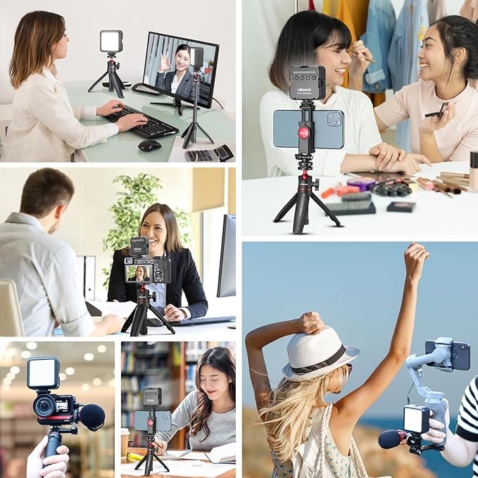 Ulanzi VL49 On-Camera LED Video Fill Light, 5500K 2000mAh Rechargeable | CRI95+, 3 Cold Shoe Light, Dimmable Brightness, Portable Mini Photography Lighting, for Vlog TikTok YouTube Live Streaming - Image 9