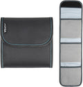 FOTGA 3-Pocket Filter Wallet, Holds Up to 95mm Circular & 100x100mm Square Filters, Waterproof, Durable with Belt Loop by FOTGA