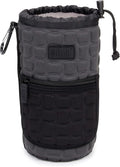 USA Gear FlexARMOR-X Large Lens Case Pouch with Deluxe Padded Neoprene Protection - Fits Camera Lenses up to 7.87" x 3.80", Drawstring Opening, Carabiner Clip, Zippered Storage Pocket by USAGEAR
