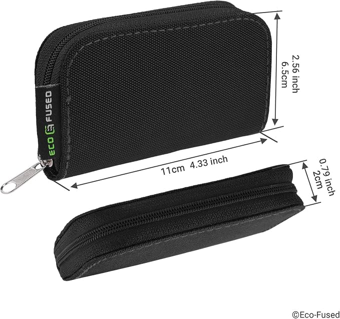 Eco-Fused Memory Card Case - Fits up to 22x SD, SDHC, Micro SD, Mini SD and 4X CF - Holder with 22 Slots (Black / 22 Slots - 2 Pack) - Image 5