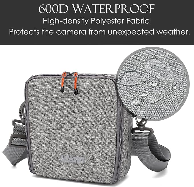 Mini SLR Camera Insert Bag,Shockproof &Pressure-proof Dual Opening Camera Lens Cube Case Bag,Digital DSLR SLR Mirrorless Cameras Accessories Storage Pouch Compatible for Canon,Sony,Fuji (XXXS) - Image 2