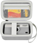 Film Camera Case for Kodak EKTAR H35 H35N Half Frame Film Camera | Camera and 35mm Film Rolls Storage, Mesh Pocket for Small Accessories, Travel and Home Organization; Large, Grey, Case Only by Grapsa