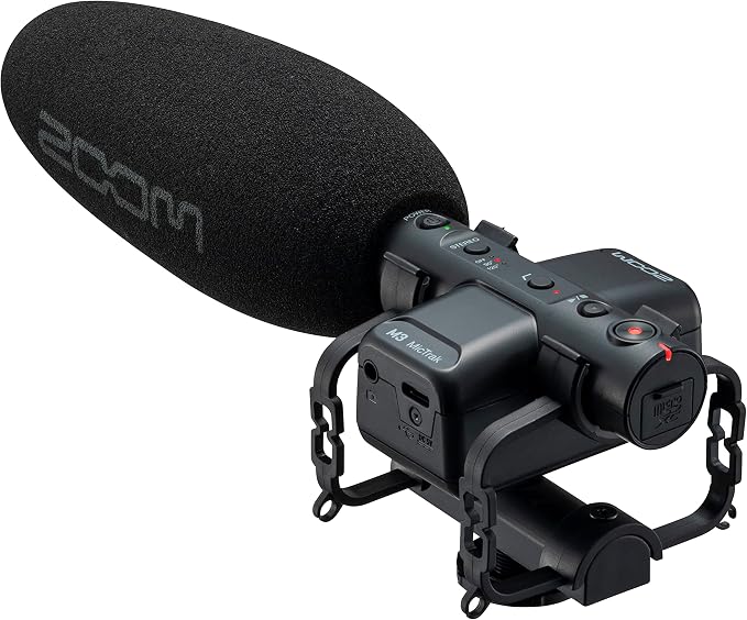 Zoom M3 MicTrak On-Camera Shotgun Recorder for Filmmakers | Clip-Free Audio with 32-Bit Float, Stereo and Mono Capture, Shockmount Included, USB Microphone Mode, Battery Powered by ZoomNorthAmerica