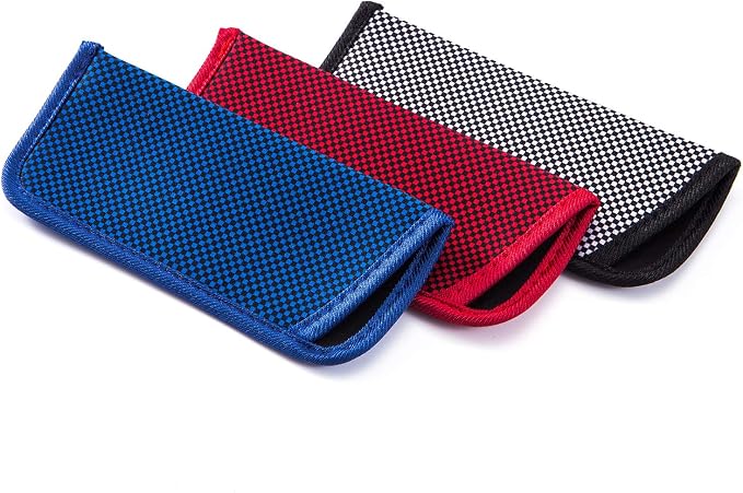 TRIUMPH VISION 3 Pack Reading Glasses Pouch Soft Case Eyeglass Sleeve Slim | Alternative to Bulky Case in bag, Lightweight Lined Padded Protect Optical lens Slip in, Cute Pattern Portable for Daily Use - Image 7