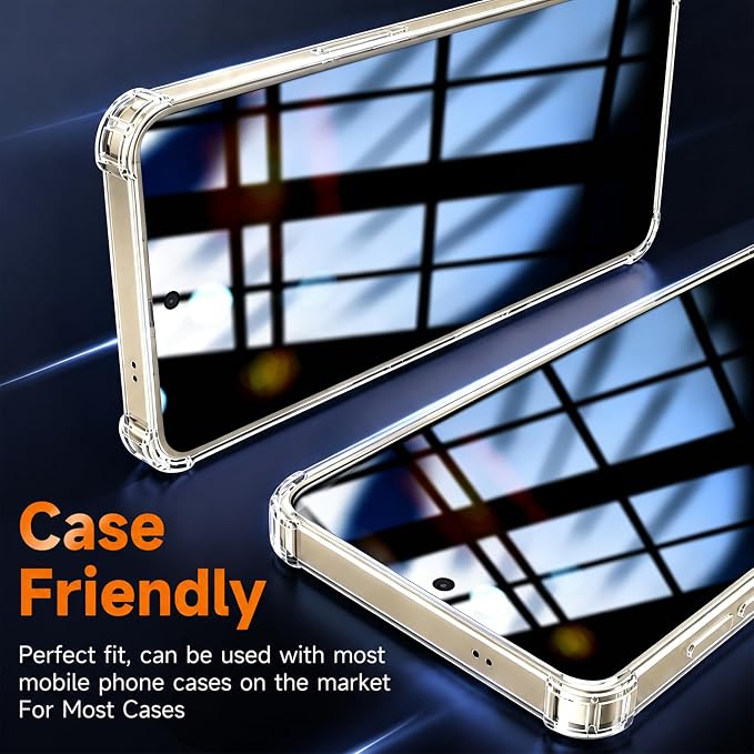 2+2 Pack for Samsung Galaxy S23 Plus Privacy Screen Protector | Camera Lens Protector, Auto-Alignment Tool, Ultrasonic Fingerprint Unlocking, 9H Tempered Glass, Anti-Spy, Case Friendly - Image 6