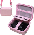 Camera Case Bag Compatible with Canon PowerShot G7 X Mark III, Mark II, SX740 HS, Sony ZV-1, KODAK PIXPRO WPZ2 Digital 4K Vlogging Camera, Point and Shoot 4K Video Camera Bag, Pink (Case Only) by LTGEM