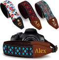 Art Tribute Custom Camera Strap Vintage Blue - Add Your Text and We Make It Especially For You Get Your Own Personalized Gift Camera Strap, No Shipping Cost! by ArtTribute