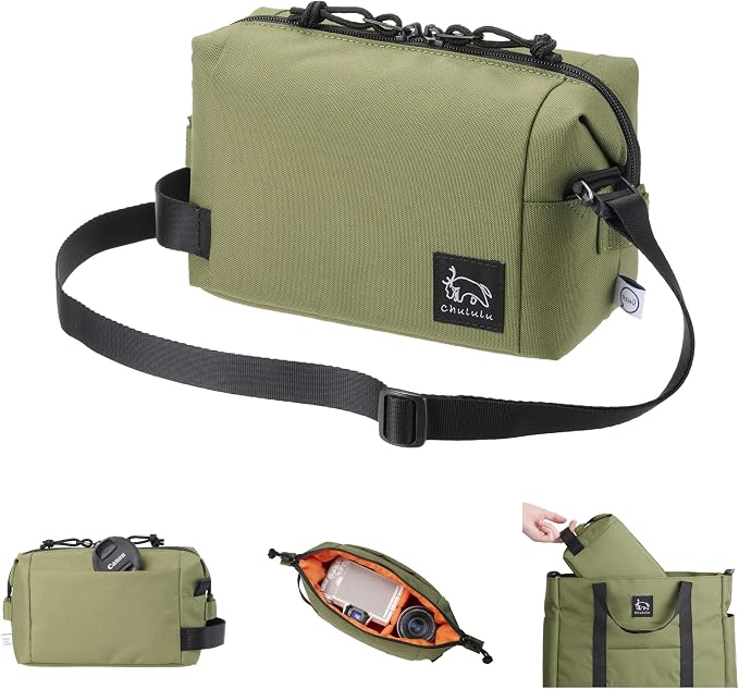 ハクバ Hakuba (Amazon.co.jp Exclusive) HAKUBA Camera Bag, Chululu Renew, Inner Pouch, M, Olive AMZSCH-REIPMOV, Sustainable Inner Bag with Recycled Material, Camera Case, Handle Included, Shoulder Strap by HAKUBA