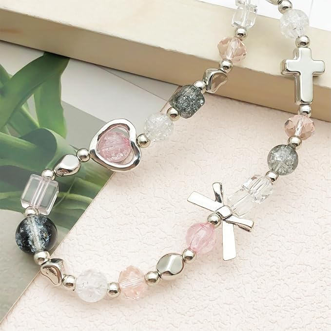 Beaded Camera Wrist Strap Cute Digital Camera Charm Lanyard Phone Chain Keychain Beaded Phone Lanyard Bag Charm - Image 2