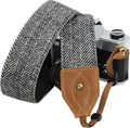 Padwa Lifestyle 2" Wide Classic Crazy Horse Art Cowhide Head Cotton Camera Straps for Photographers by PadwaLifestyleCameraStrap