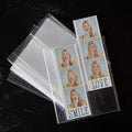 Photo Album For 2X6 Photo Booth Slip In Strips And 4X6 Pictures - 6 Ring Notebook Binder With 20 2 By 6 Sleeves - Fits 80 Photobooth Prints (PHOTO SLEEVES, 2X6) by SMILEWAVE