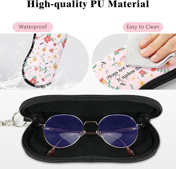 MoKo Sunglasses Soft Case Ultra Light Neoprene Zipper Eyeglass Case for Men Women - Image 2