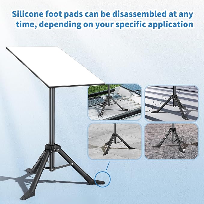 Starlink Tripod Stand for Starlink Standard 4/ Standard 4X/ Gen3/ V4 | with Pipe Adapter Outdoor Portable Starlink Mounting Kit for Camping and RV Travel - Image 7