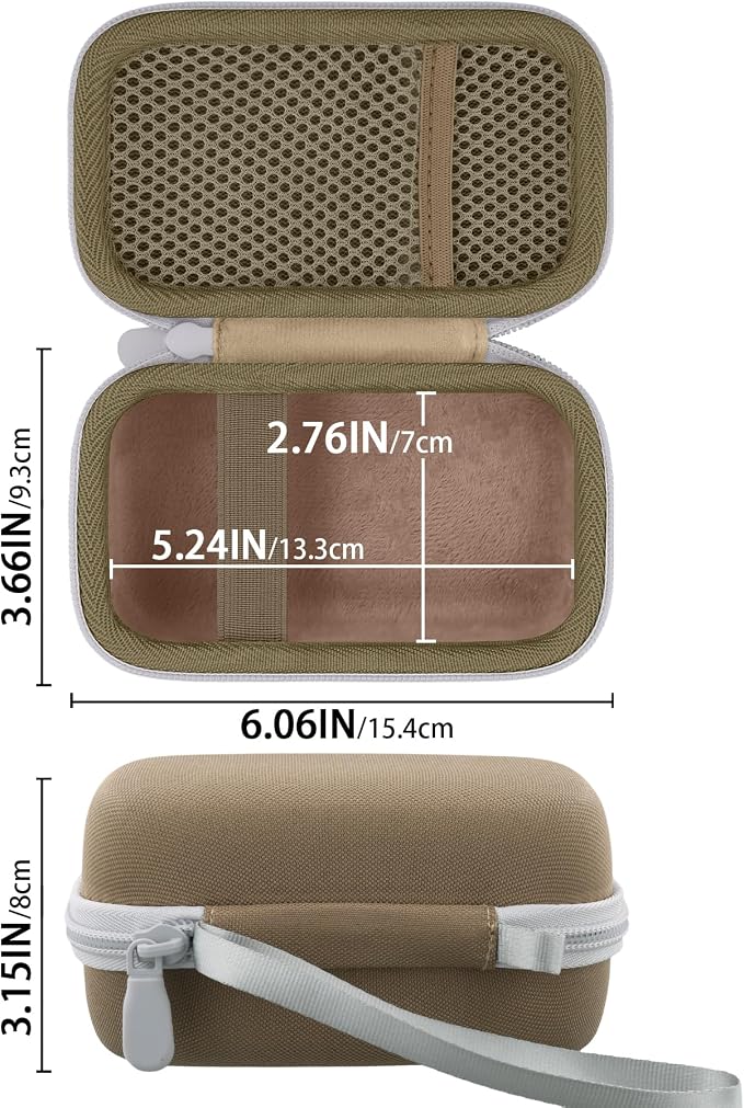 Camera Case for KODAK EKTAR H35/H35N/Snapic A1 Frame Film Camera | Protective Storage Box, Portable Carrying Box, Hard Protective Is Specifically Designed, Mesh Pocket, Brown Case - Image 6