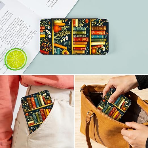 PERFECTSIGHT Switch Game Card Case, Switch 2 Game Holder Cartridge Case | Cute Flower Book Game Card Holder, 24 Game Cards Slots, 48 Micro SD Card Slots, Magnetic Closure, Hard Shell, Soft Lining - Image 7