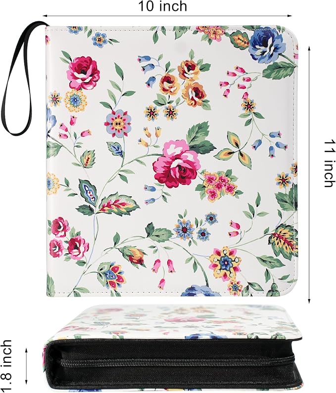 Large Polaroid Photo Album Binder, 240 Pockets. Abstract Rose | Fits Polaroid i-Type, 600, SX-70 and Instax Wide 3.5x4.25 films. Acid-free pages protect photos for long-term storage. - Image 2