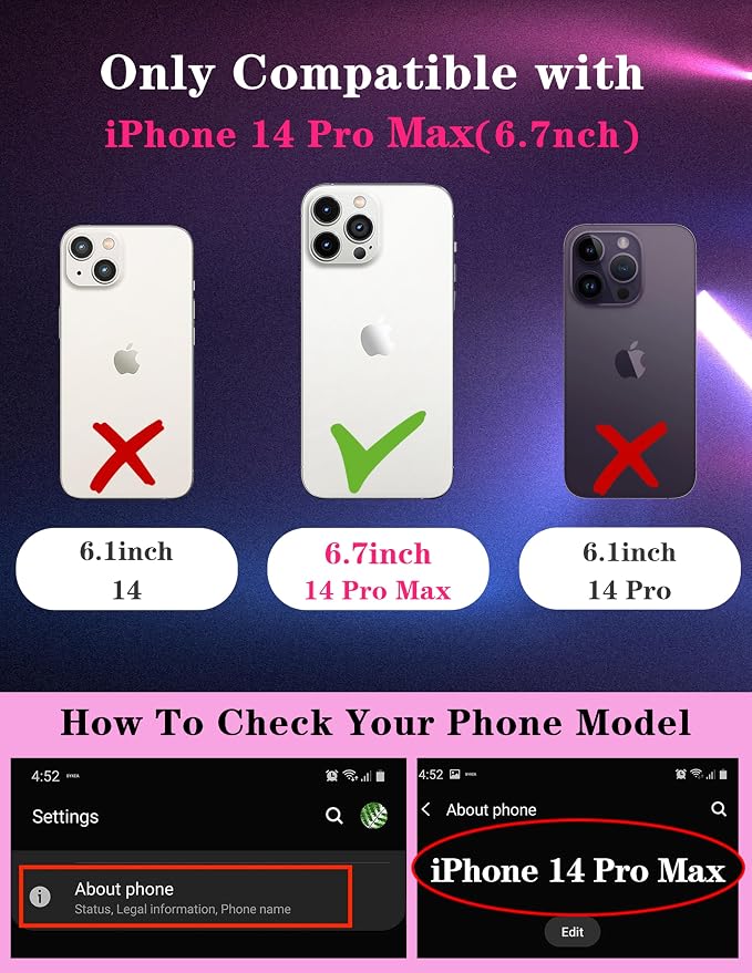 (2in1 for iPhone 14 Pro Max Case UFO for Women Cute Aliens Phone Cover Cool Universe Pattern Design with Slide Camera Cover Protective Fashion Boys Teens Cases for 14 ProMax 6.7'' - Image 2