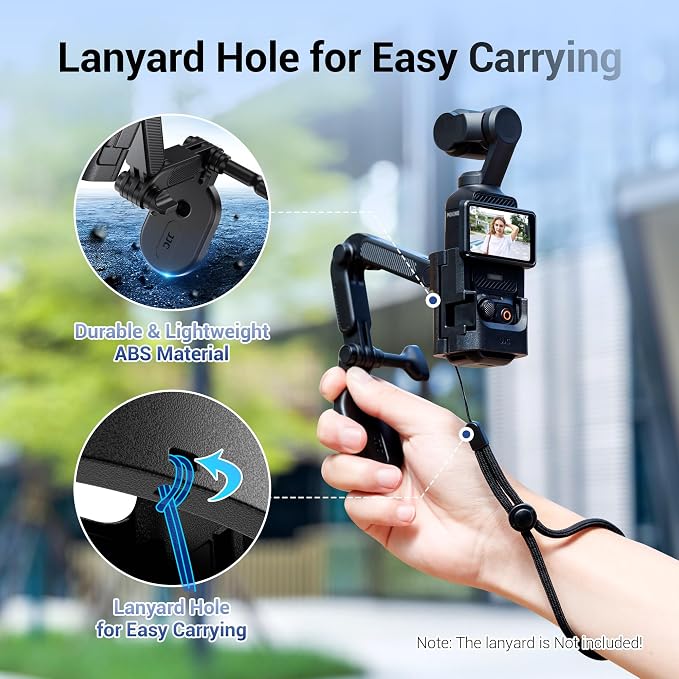 JJC Magnetic Mount Stand w. Extension Arm for DJI Osmo Pocket 4 3 Xtra Muse | Protective Cage with Cold Shoe & Detachable Magnetic Stand,Expansion Adapter Holder - Image 7