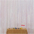 Poise3EHome Iridescent Sequin Backdrop,6FT x 8FT Sequin Photography Backdrop Curtain for Party Decoration, Iridescent by Poise3EHome