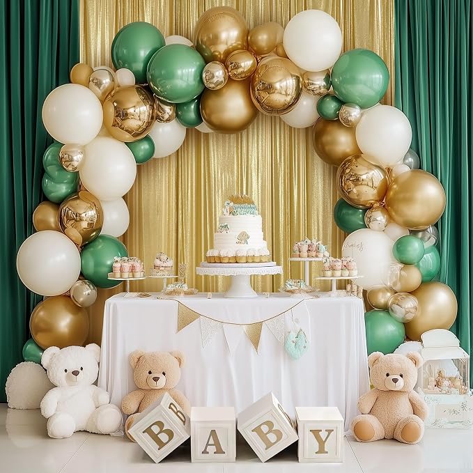 Outpain 10x10ft Gold Sequin Backdrop Curtains, Wrinkle Free Glitter Backdrop Drapes for Wedding Parties Photography Stage Decor, Non-Shedding 2 Panels Set (5x10ft Each) - Image 5