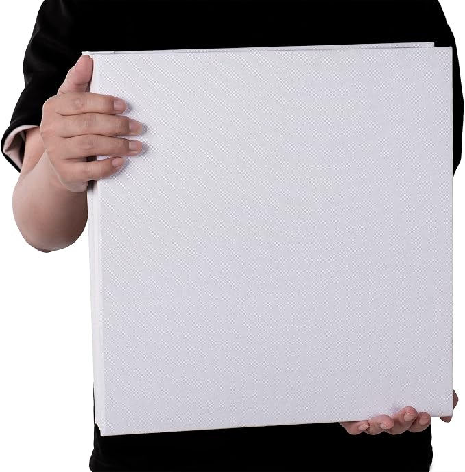Super Large Photo Album Self Adhesive Scrapbook Album for 4×6 5×7 8×10 10×12 or Bigger Pictures DIY Magnetic Linen Cover Album 80Sheets/160Pages DIY Photo Album(White) - Image 5