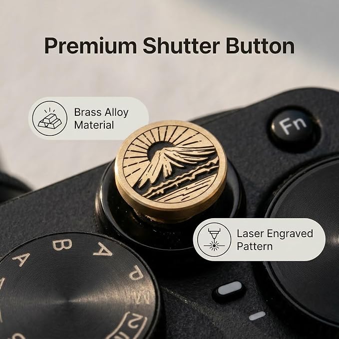 Metal Shutter Button for Fujifilm XT5 XT4 XT30III X100VI for Nikon | Brass alloy Shutter Button dust-proof scratch-resistant For Fujifilm XT5 XT4 XT3 XT30III X100VI X-E4 X-E3 For Nikon - Image 4