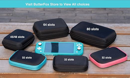 ButterFox 64 Switch Game Case for Nintendo Switch, Switch Game Card Storage Holder or SD Memory Card Case (64 Pink/Black) - Image 5
