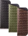 TRIUMPH VISION 3 Pack Reading Glasses Pouch Soft Case Eyeglass Sleeve Slim | Alternative to Bulky Case in bag, Lightweight Lined Padded Protect Optical lens Slip in, Cute Pattern Portable for Daily Use by TRIUMPHVISION