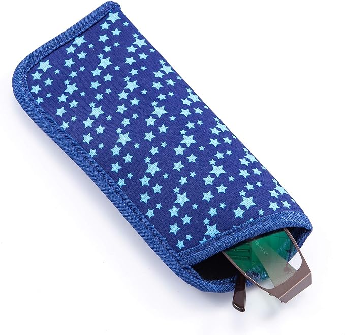 TRIUMPH VISION 3 Pack Reading Glasses Pouch Soft Case Eyeglass Sleeve Slim | Alternative to Bulky Case in bag, Lightweight Lined Padded Protect Optical lens Slip in, Cute Pattern Portable for Daily Use - Image 4