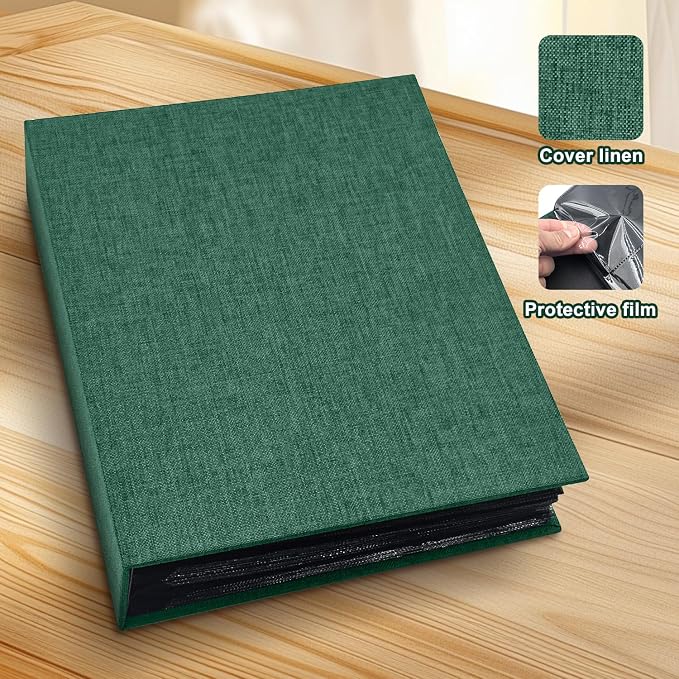 Photo Album 4x6 200 Pockets for Wedding Gifts,Linen Hardcover Picture Albums for Family Anniversary Baby Vacation Pictures - Image 3