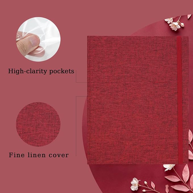 Mini Photo Album (2-Pack) for 2x3" Instax Mini & Polaroid Photos – Each Linen Album Holds 208 Photos - Image 2