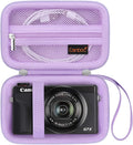 Canboc Camera Case for Canon PowerShot G7 X Mark III/ G7X Mark II, Purple | For SX740/ SX730/ G7X3 Carrying Camera Bag, Zipper Mesh Pocket fits USB Cable, Batteries by Canboc