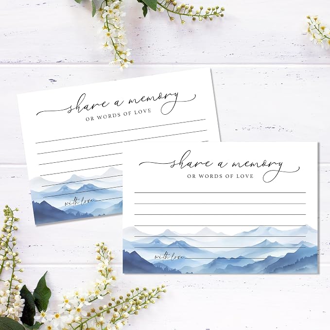 Share A Memory Cards for Celebration Of Life - Set of 50 Memorial Cards for Weddings, Anniversaries, Memorials, Funerals, Birthdays, Graduation, Retirement, Going Away -A05 - Image 5