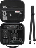 Carrying Case for Sony Alpha ZV-E10/ ZV-E10 II/ZV-E1/ a6400/ a6700/ a6100/ a6000/ a6500/ a6600 Digital Camera, Vlog Camera Kit Storage Holder Fits Tripod, Lens, LED Video Light, Battery, Black by Supmay