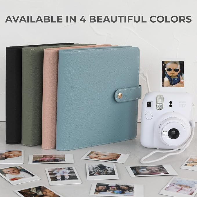 Beautiful Photo Album for 2x3 in Polaroid Photos - Instax Mini Compatible | Safely Holds Your 300+ Pictures of Unique Memories - The Perfect Book to Store Pictures or Trading Collection Cards - Image 6